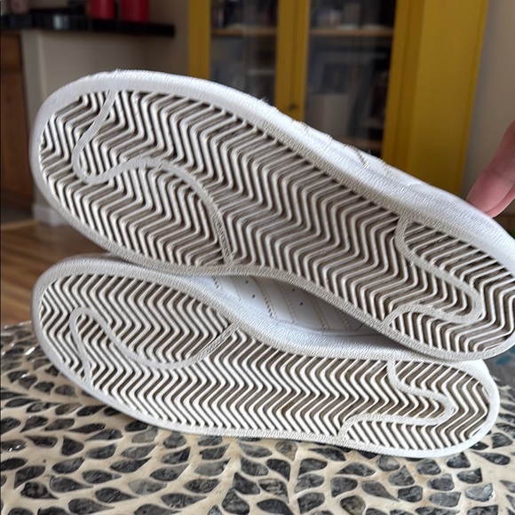 Adidas White Superstar Sneakers - Picture 9 of 13